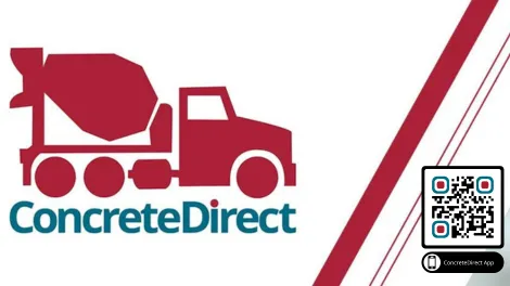 ConcreteDirect logo και qr code